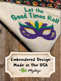 Mardi Gras Let the Good Times Roll / Over the Collar Dog Bandana
