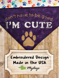 I'm Cute / Over the Collar Dog Bandana