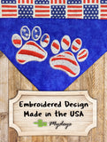 Flag Paws / Over the Collar Dog Bandana