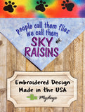 Sky Raisins / Over the Collar Dog Bandana