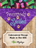 PAWsitively Spoiled / Over the Collar Dog Bandana