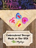 Candy Hearts - Valentine's Day / Over the Collar Dog Bandana