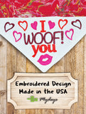 I Woof You / Over the Collar Bandana