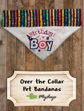 Birthday Boy / Over the Collar Dog Bandana