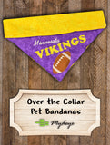 Minnesota Vikings / Over the Collar Dog Bandana