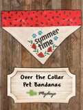 Summer Time Watermelon / Over the Collar Dog Bandana