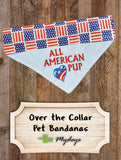 American Pup / Over the Collar Dog Bandana