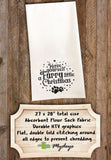 Have Yourself a Furry Little Christmas Tea Towel / Dog Themed Flour Sack Cotton Towel