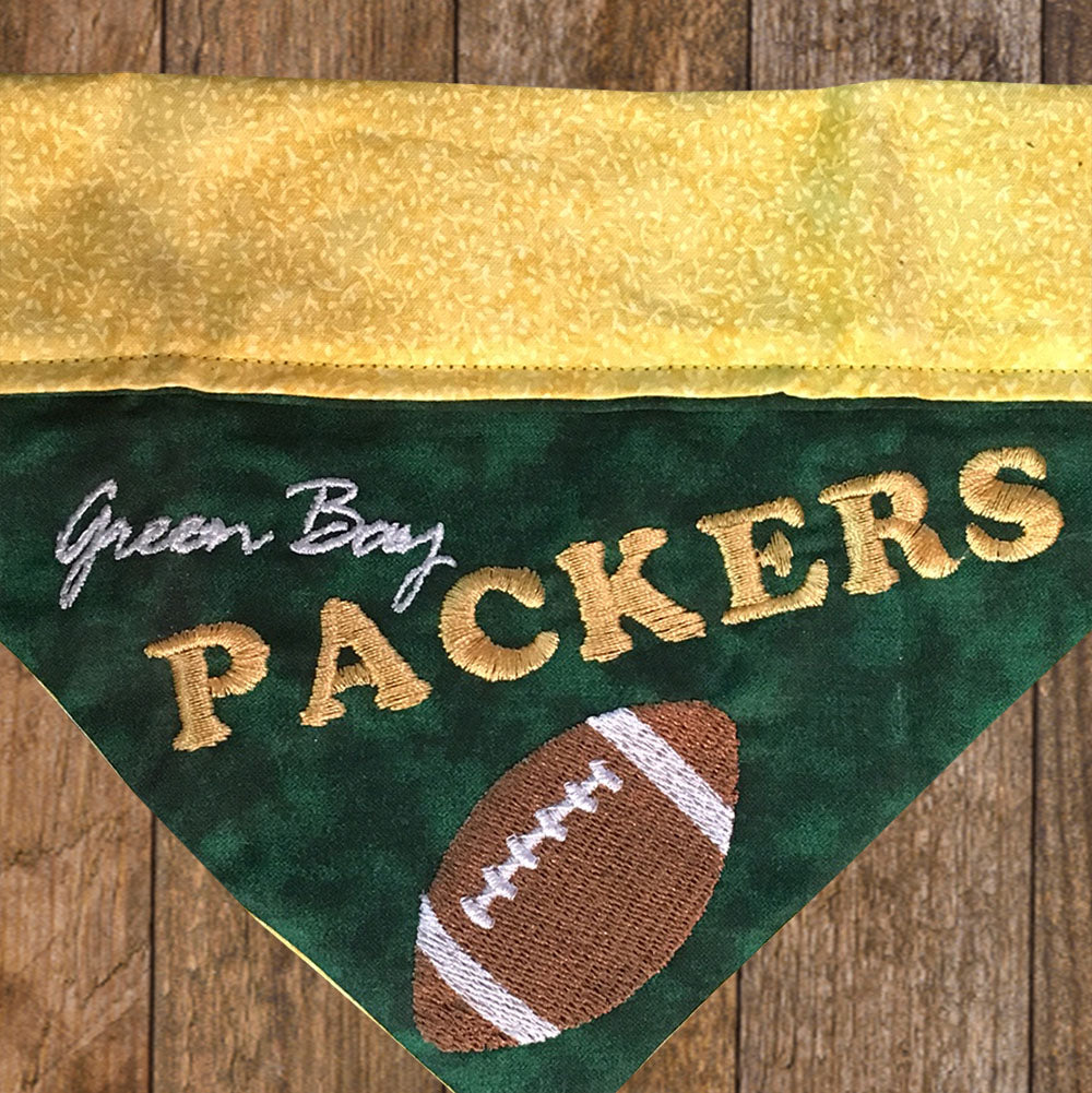 Green Bay Packers Dog Collar Bandana