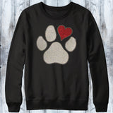 Glitter & Rhinestones Heart Paw Shirt