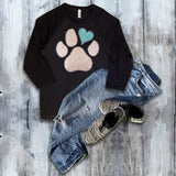 Glitter & Rhinestones Heart Paw Shirt