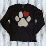 Glitter & Rhinestones Heart Paw Shirt