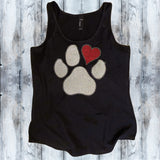 Glitter & Rhinestones Heart Paw Shirt