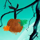 Autumn Pumpkin Season Ornament / Paw Print Pumpkin Halloween Ornament
