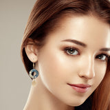 Mother of Pearl Dog Themed Earring & Pendant Set