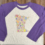Shirt - Paw Print States - Minnesota
