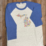 Shirt - Paw Print States - Michigan