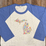 Shirt - Paw Print States - Michigan