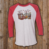 Coffee Dog Mom Shirt - LIMITED EDITION RAGLAN