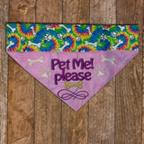 Pet Me Please / Over the Collar Dog Bandana