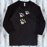 Glitter and Rhinestone Paw Prints Shirt