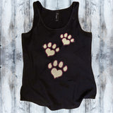 Glitter and Rhinestone Paw Prints Shirt