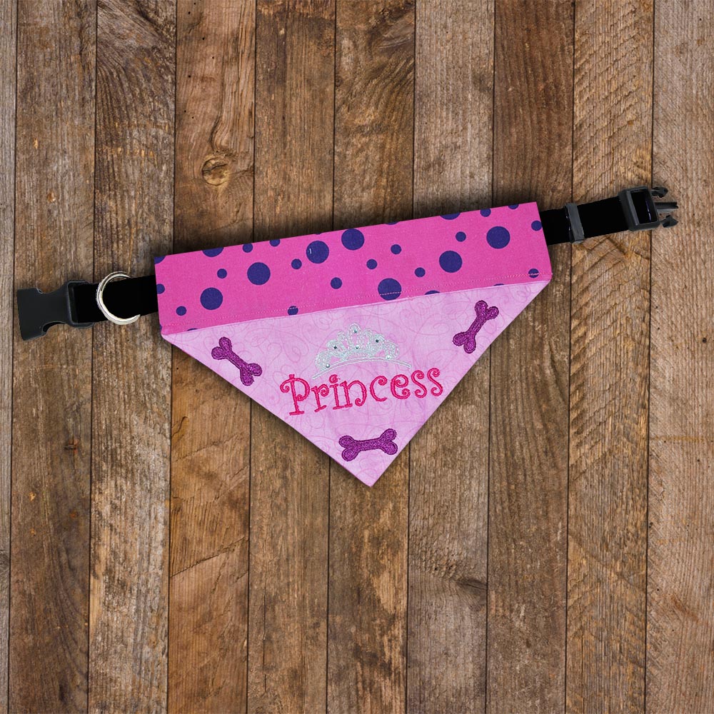 Princess deals dog bandana