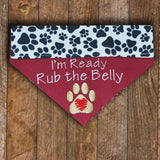 Rub the Belly / Over the Collar Dog Bandana