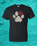 Glitter & Rhinestones Heart Paw Shirt