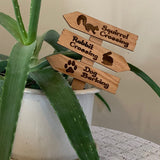 Wood Garden Sign - Varmint Crossing