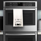 Made From Scratch Tea Towel / Cat Themed Flour Sack Cotton Towel