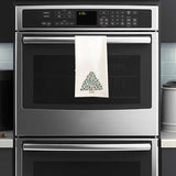 Paw Tree Tea Towel / Dog Themed Flour Sack Cotton Towel