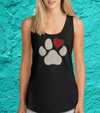 Glitter & Rhinestones Heart Paw Shirt