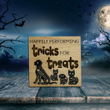 Tricks for Treats Skeleton Wall Hanging