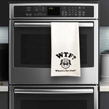 WTF Tea Towel / Dog Themed Flour Sack Cotton Towel - Mydeye