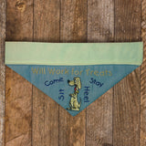 Will Work for Treats / Over the Collar Dog Bandana
