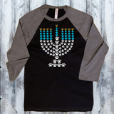 Paw Print Menorah Chanukah Shirt
