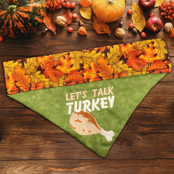 Lets Talk Turkey / Over the Collar Dog Bandana