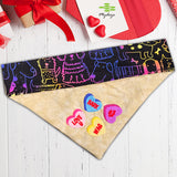 Candy Hearts - Valentine's Day / Over the Collar Dog Bandana