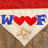 Woof / Over the Collar Dog Bandana