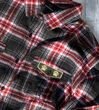 Cat Mom Embroidered Flannel Shirt - Mydeye