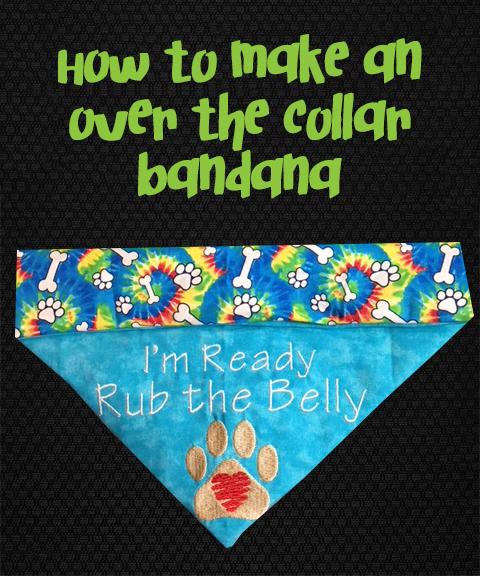 How to Make an Over the Collar Bandana - Mydeye