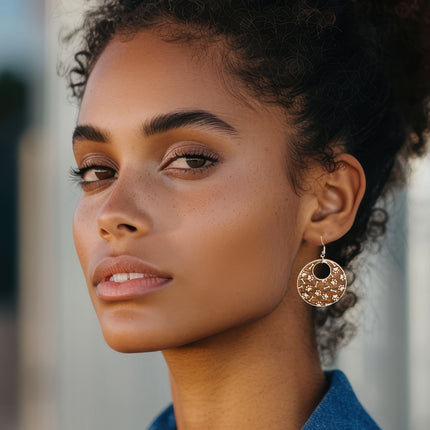 Paw Print & Bone Hoop Earrings – Lightweight Hypoallergenic Wood Jewelry