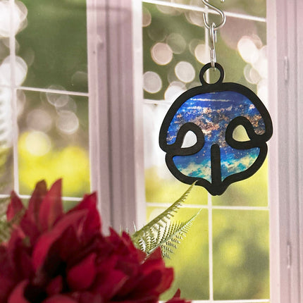 Wood & Stained Glass Dog Nose Sun Catcher - Perfect for Puppy Lovers!