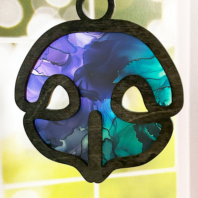 Wood & Stained Glass Dog Nose Sun Catcher - Perfect for Puppy Lovers!