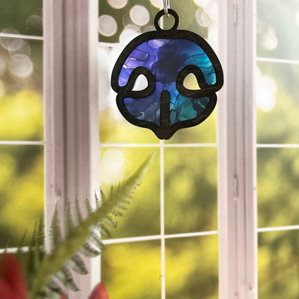 Wood & Stained Glass Dog Nose Sun Catcher - Perfect for Puppy Lovers!