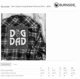 Dog Dad Embroidered Flannel Shirt
