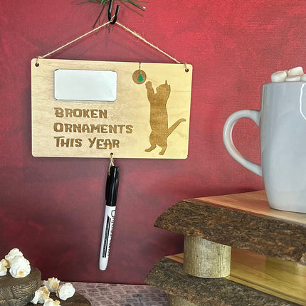 Sign - Broken Ornament This Year Safety Record by Mydeye