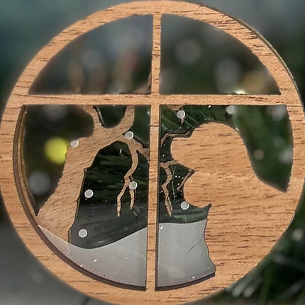 Cocker Spaniel Snowy Window Ornament / Dog Breed Christmas Ornament