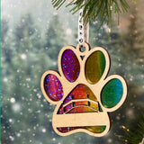 Personalized Rainbow Bridge Ornament / Memorial Dog Christmas Ornament